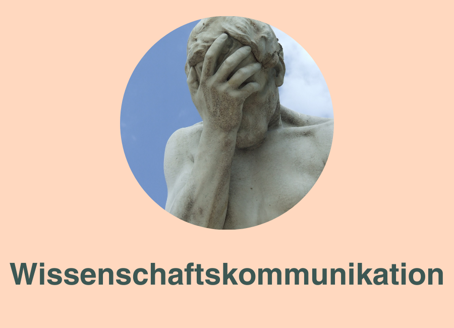 Statue, die sich eine Hand vor das Gesicht hält